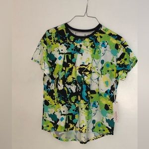 Kinona green/blue/white golf top